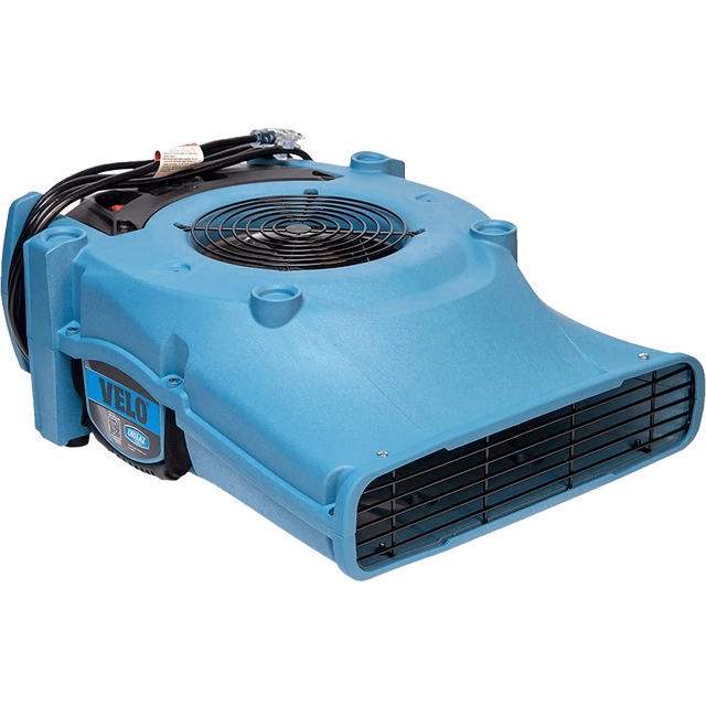 Dri-Eaz Velo air mover used for structural drying.