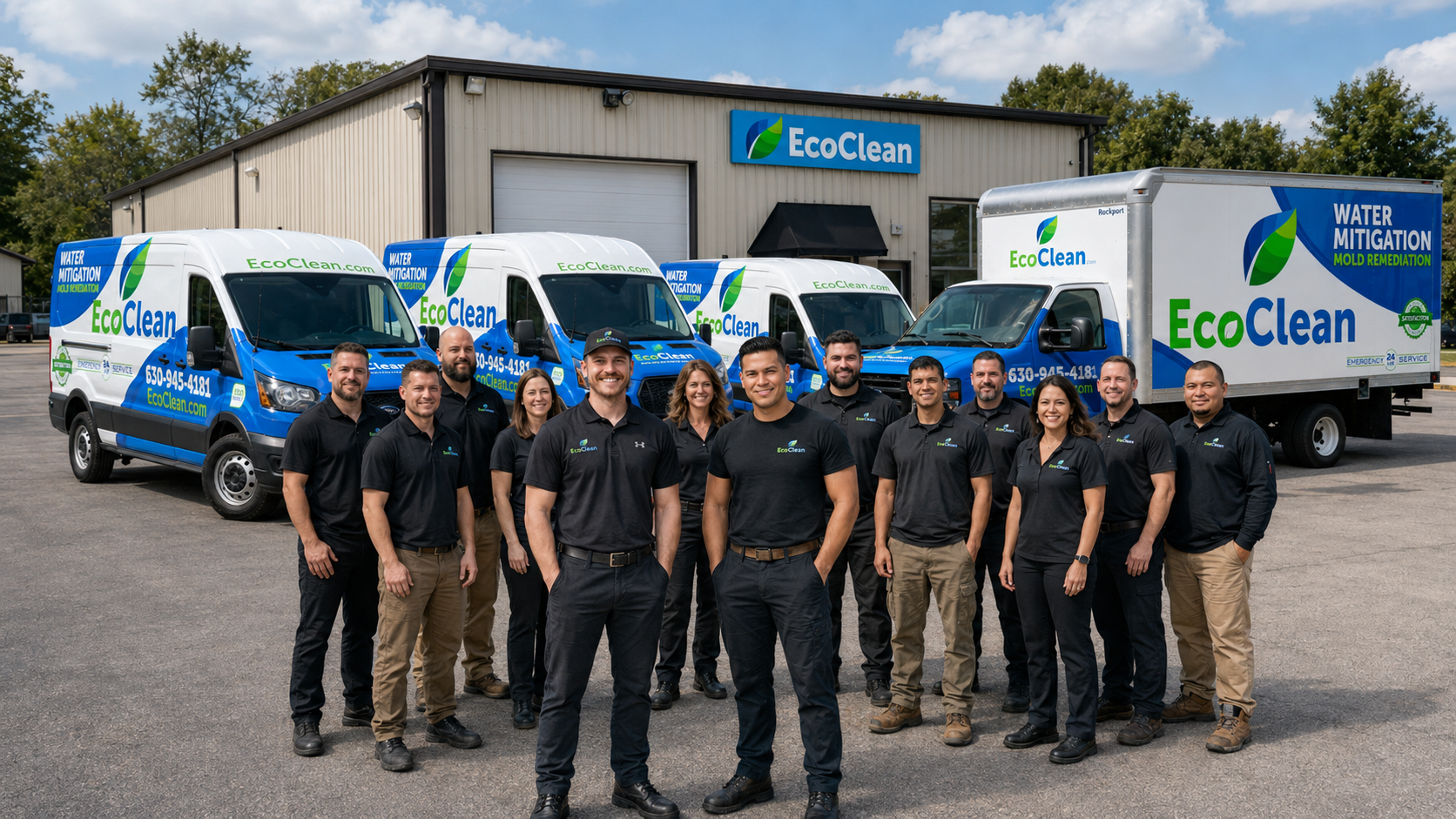 EcoClean crew — Paul, Angie, and the field team.